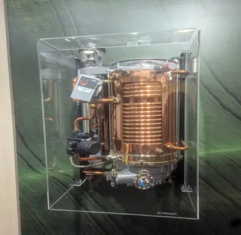 Vue intérieure d'une chaudière installée par un plombier Neuilly sur Marne